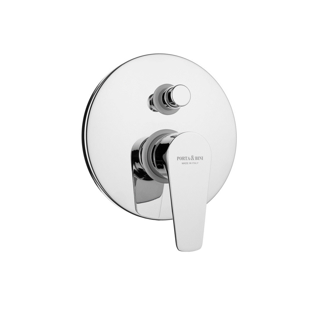 Monocomando doccia incasso con deviatore TEMA Cromo - Porta & Bini